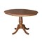 International Concepts 36 in. Round Extension Dining Table with Leaf and 4 Madrid LadderBack Chairs - 5 Piece Dining Set K42-36RXT-C2-4 - alternate 4